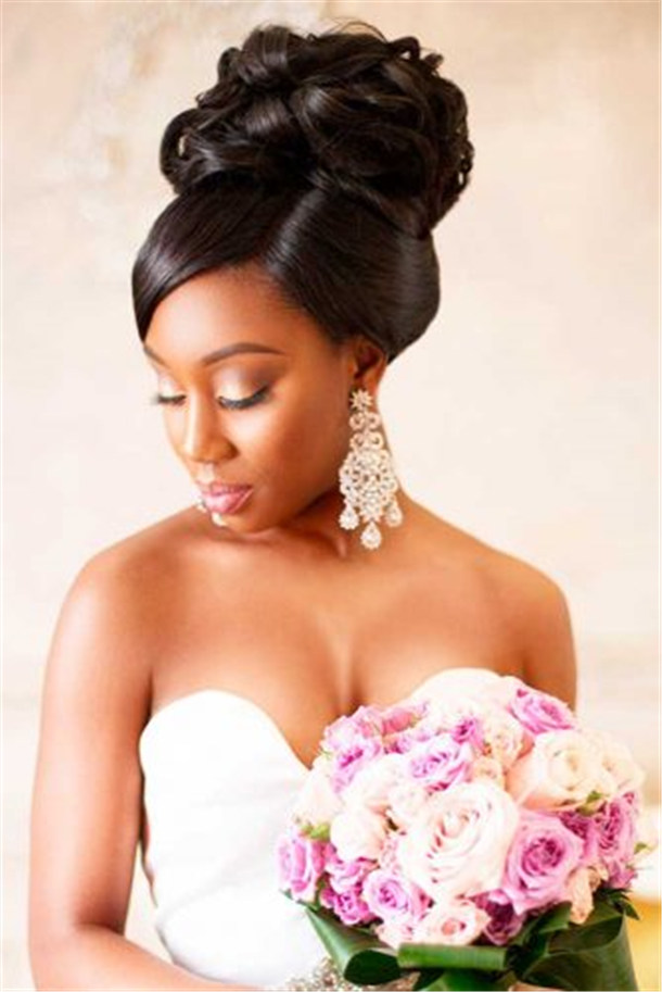20 Wedding Updo Hairstyles For Black Brides Page 3