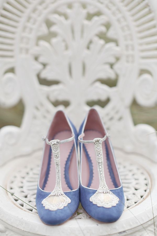 comfortable blue wedding shoes
