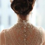 vintage wedding dresse with beautiful back