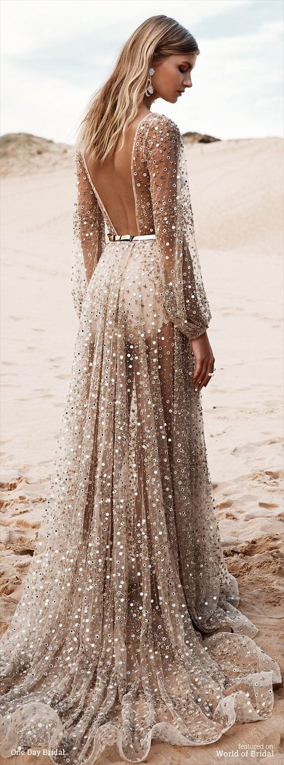 silver beach dress