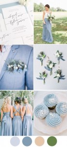 2023 Wedding Inspiration: Dusty Blue Wedding Color Ideas ...