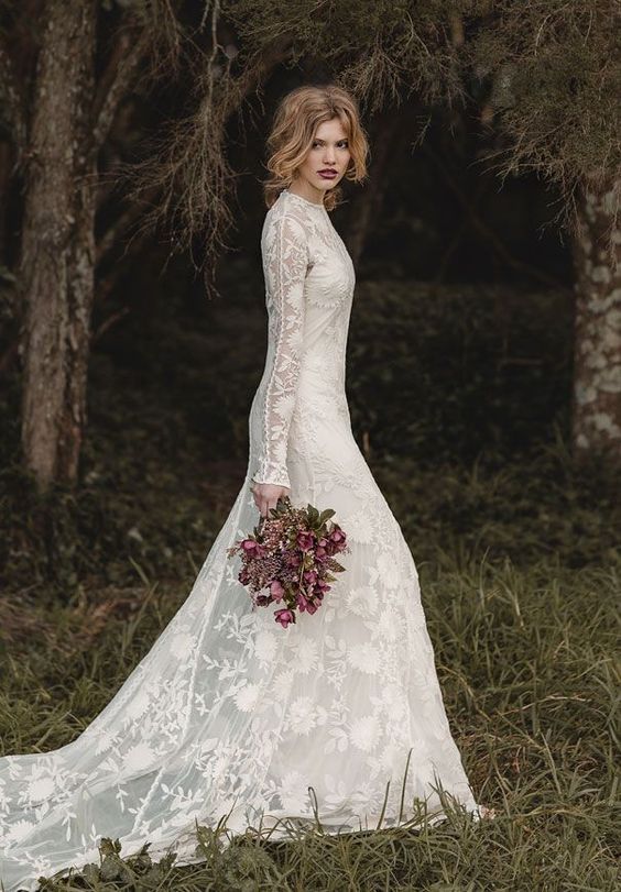26 Stylish Long Sleeve Wedding Dresses to Rock! | WeddingInclude ...