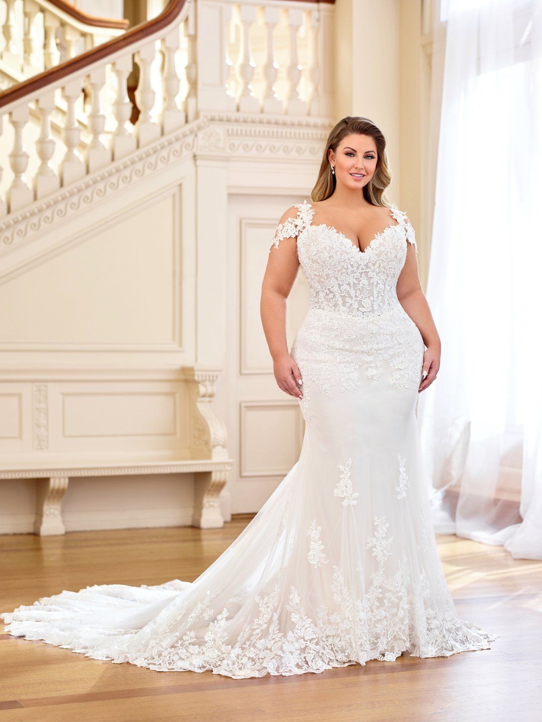 42 Plus Size Wedding Dresses to Shine | WeddingInclude | Wedding Ideas